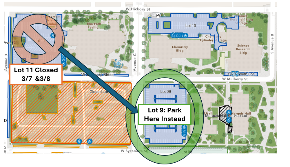 3-7 and 3-8 Parking Map